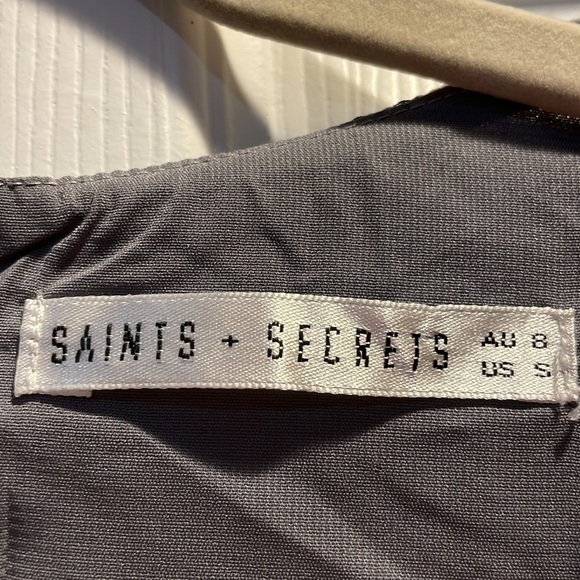 Saints & Secrets Floral Ruffled Balloon Sleeve Dress S - Picture 3 of 10